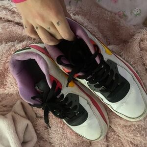 Nike Women's White, Black, Purple, and Red Sneakers